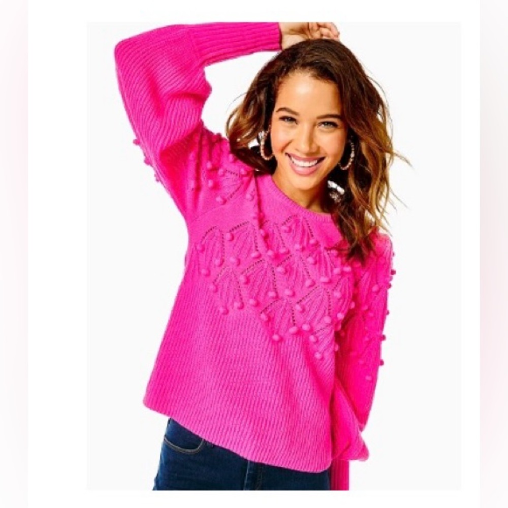 Lilly Pulitzer Neuve Sweater Hyper Pink XXS